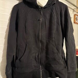 lululemon athletica Black Scuba Full Zip Jacket